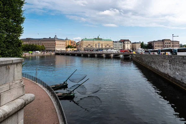 Cityscape of Stockholm from Gamla Stan medieval city — Stock Photo, Image