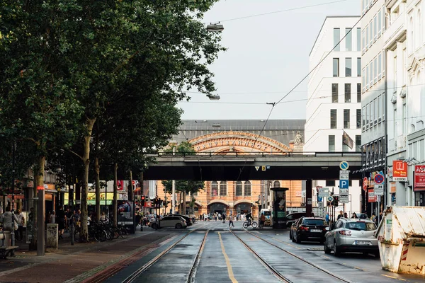 Vista exterior da Estação Central de Bremen, Hauptbahnhof — Fotografia de Stock