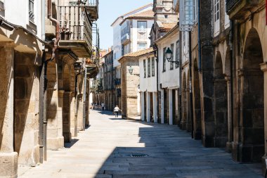 Santiago de Compostela 'da eski bir sokak.