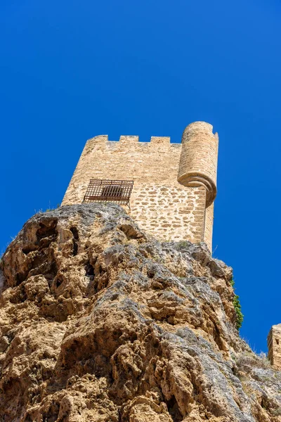 Vista de bajo ángulo del castillo de Frias — Foto de Stock