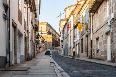 Santiago de Compostela 'nın tarihi merkezinde.