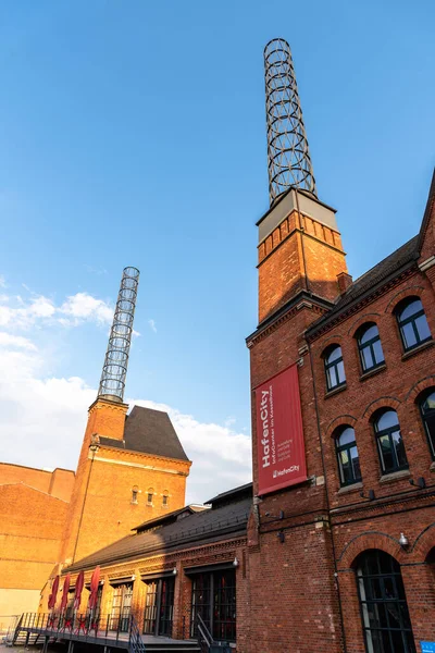 Magasindistriktet eller Speicherstadt i Hamburg — Stockfoto