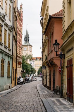 Çek Cumhuriyeti Prag 'ın tarihi merkezinde bir cadde