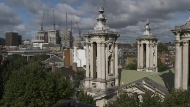 Uitzicht John Smith Square Towers Westminster Vanaf Het Dak Afgesloten — Stockvideo