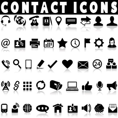 Kontaminasyon simgeleri gölgeli beyaz bir arkaplanda ayarlandı