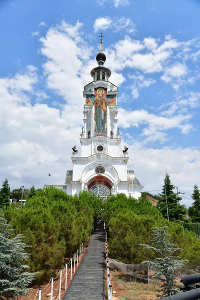 Mayak Iglesia San Nicolás Maravilloso Crimea — Foto de Stock