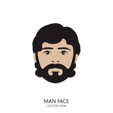 Erkek Surat. Stock Vektör İllüstrasyonu