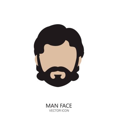 Erkek Surat. Stock Vektör İllüstrasyonu