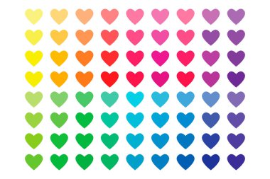 Kalp ikonu. Vektör Stok Resimleri