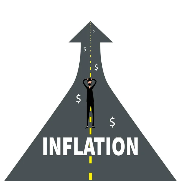 Inflatie Icoon Voorraadvectorillustratie — Stockvector