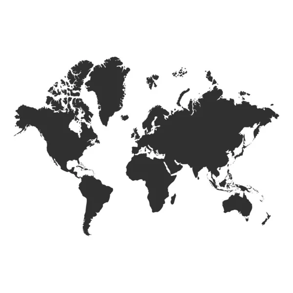 Dünya Haritası Vektör Stocl Llüstrasyonu — Stok Vektör