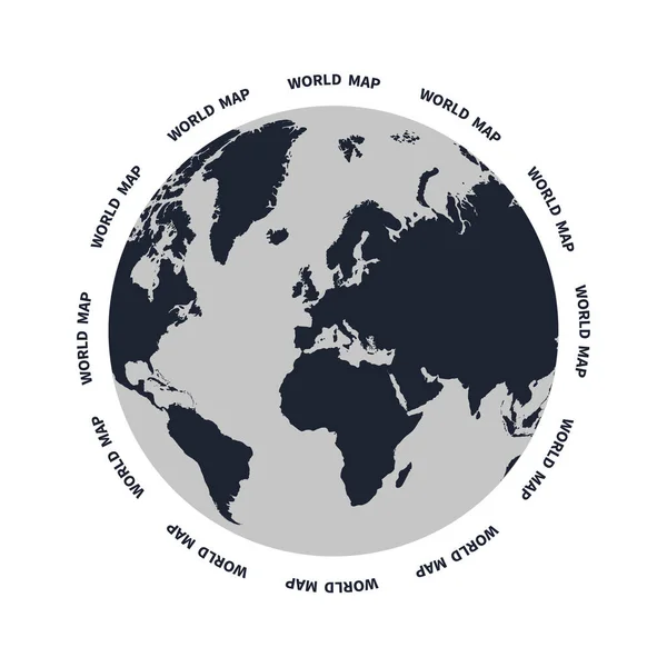 Carte Monde Illustration Vectorielle Stocl — Image vectorielle