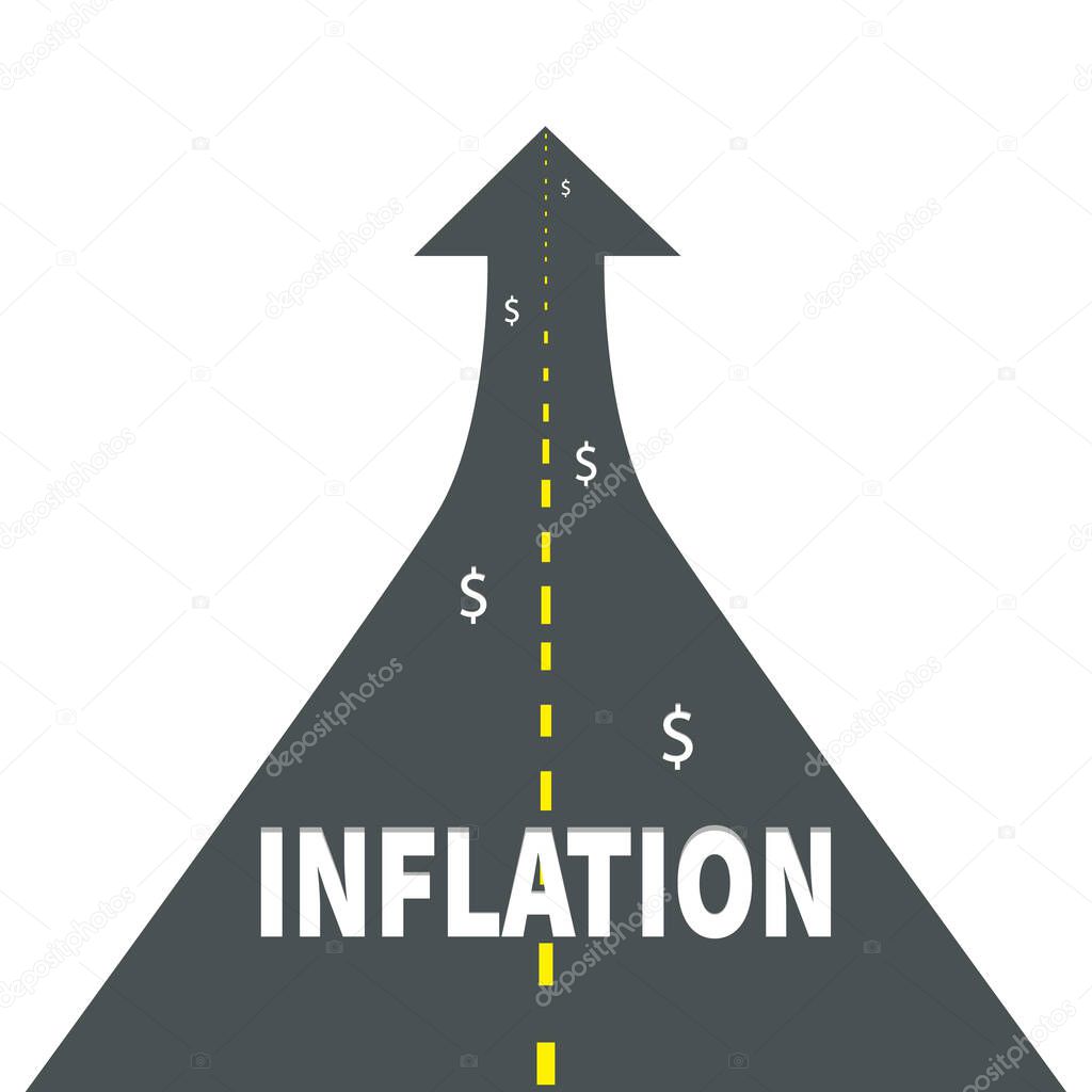 Inflation Icon. Stock Vector Illustration