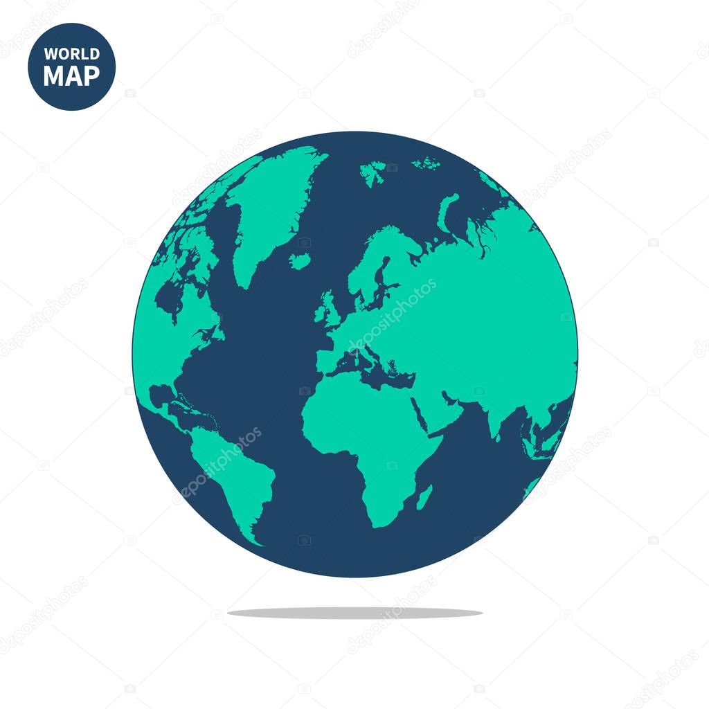 World map. Vector Stocl Illustration