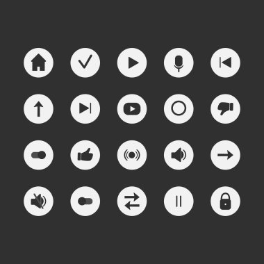 Simge ayarlandı. Stock Vektör İllüstrasyonu