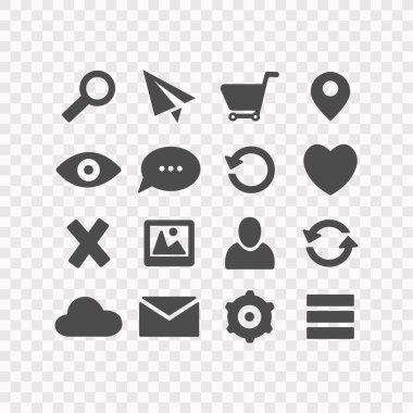 Simge ayarlandı. Stock Vektör İllüstrasyonu