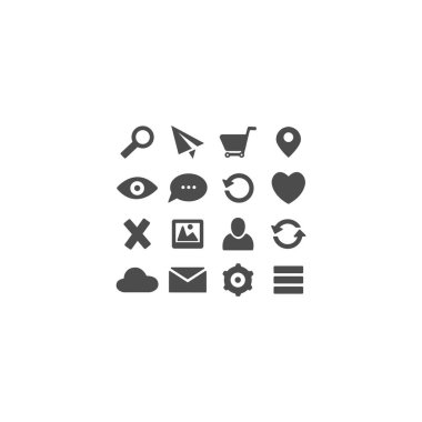 Simge ayarlandı. Stock Vektör İllüstrasyonu