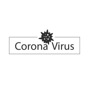 Corona Virüs Simgesi. Stock Vektör İllüstrasyonu