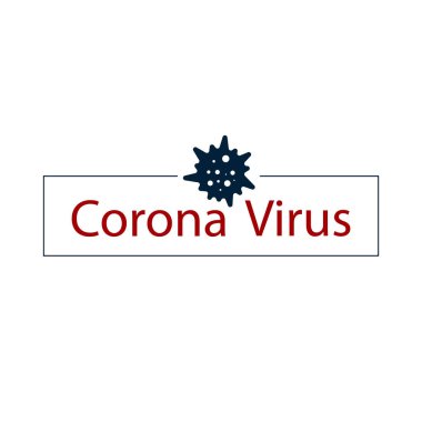 Corona Virüs Simgesi. Stock Vektör İllüstrasyonu
