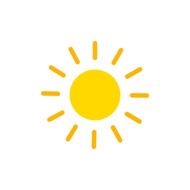 Güneş Simgesi. Vektör Stok Resimleri