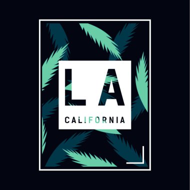 Kaliforniya arka planı. Stock Vektör İllüstrasyonu