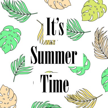 Yaz Arkaplanı. Stock Vektör İllüstrasyonu