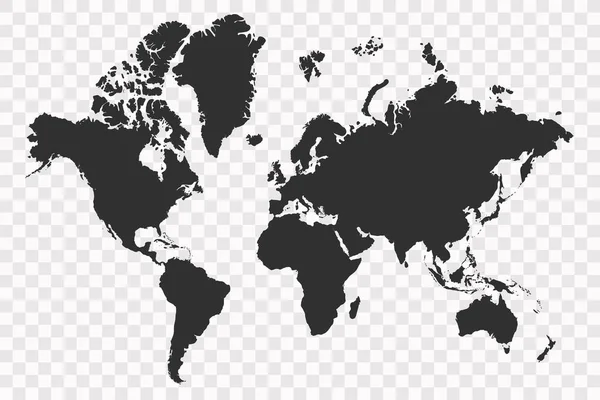 Dünya Haritası Vektör Stocl Llüstrasyonu — Stok Vektör