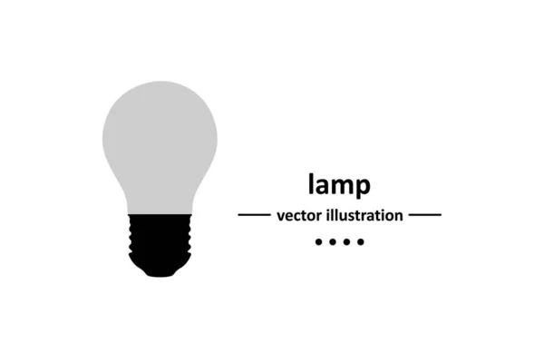 Icono Bombilla Stock Vector Ilustración — Vector de stock