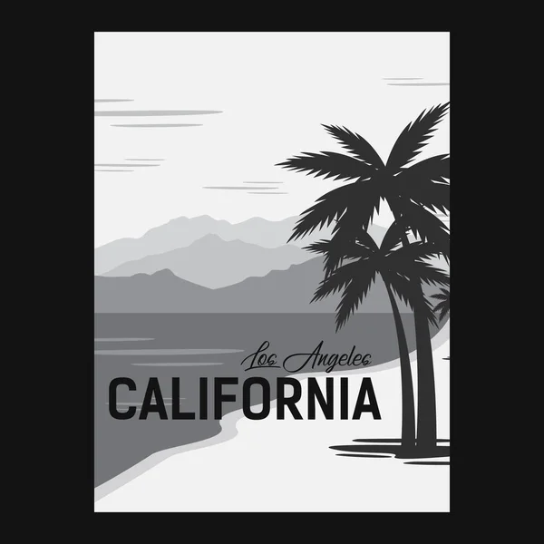 Kalifornien Bakgrund Lagervektor Illustration — Stock vektor