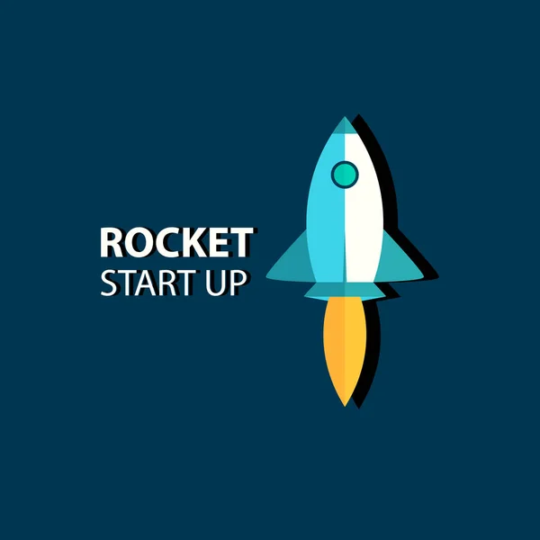 Rocket Start Stock Vector Illustration — Stock Vector