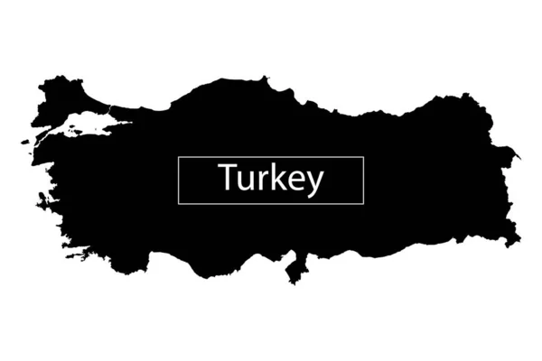 トルコ地図 ストックベクトルイラスト — ストックベクタ