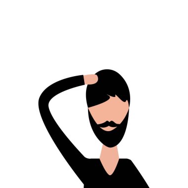 Erkek ikonu. Stock Vektör İllüstrasyonu