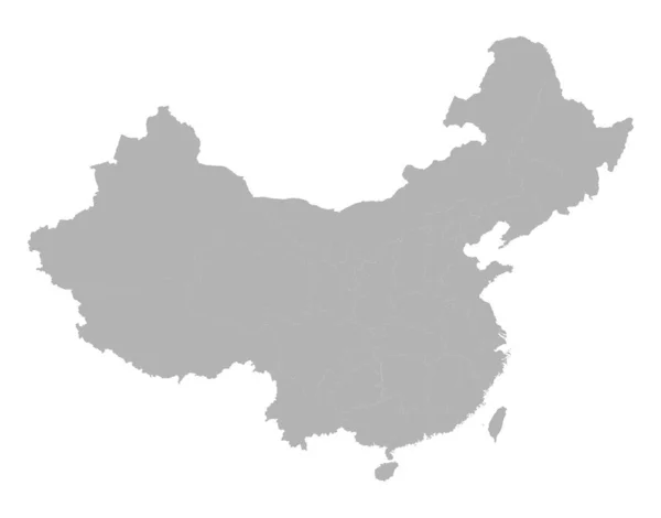 Carte Chine Illustration Vectorielle Stock — Image vectorielle