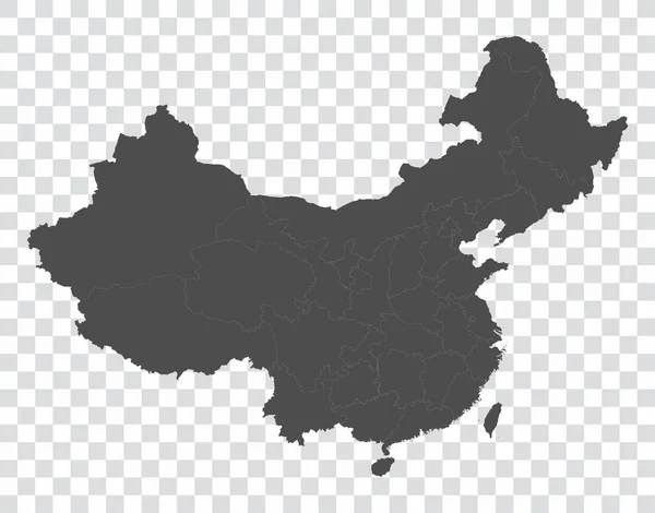 Карта Китая Фондовый Вектор — стоковый вектор