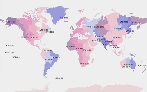 Mapa Mundo Ilustração Vetor Estoque — Vetor de Stock