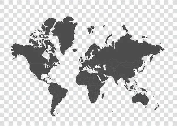 Παγκόσμιος Χάρτης Εικονογράφηση Διανύσματος Αποθέματος — Διανυσματικό Αρχείο