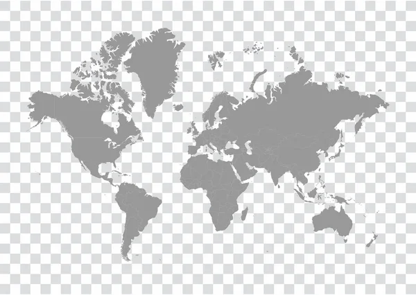 Världskarta Lagervektor Illustration — Stock vektor