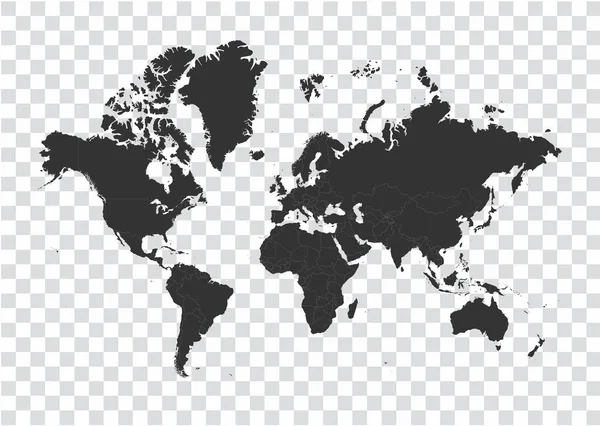 Παγκόσμιος Χάρτης Εικονογράφηση Διανύσματος Αποθέματος — Διανυσματικό Αρχείο