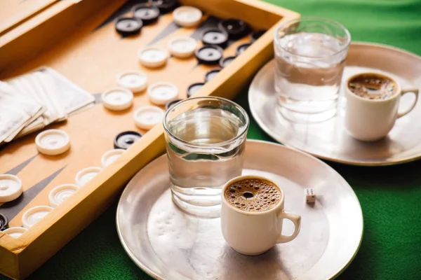 Cyprus traditional coffee at local cafe — Stock Photo, Image