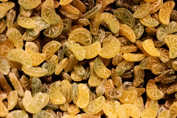 Pila Caramelos Duros Limón Cal Cerca — Foto de Stock