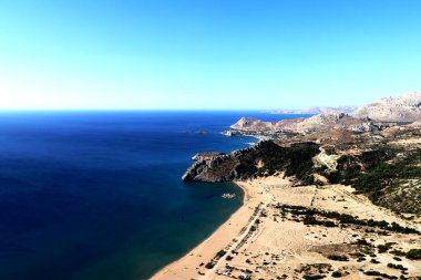 Moni Tsambika Plajı - Rodos, Yunanistan