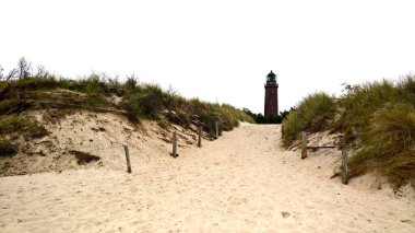 Prerow 'a yakın Darsser' deki Deniz Feneri - Almanya