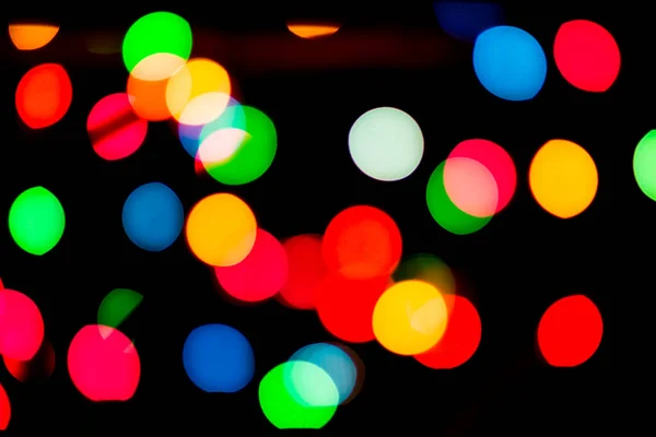 Résumé Lumière Couleur Floue Bokeh Peut Utiliser Arrière Plan — Photo