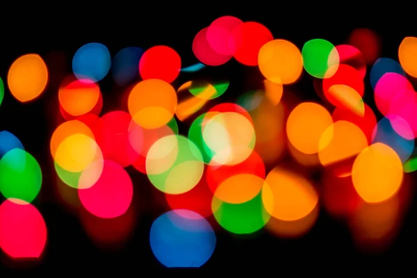 Résumé Lumière Couleur Floue Bokeh Peut Utiliser Arrière Plan — Photo