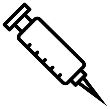 Beyaz arkaplanda basit ve minimal sağlık ve tıp vektörü simgesi