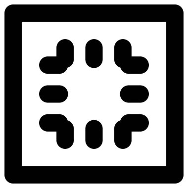 Liste vektör simgesi. biçim iki renkli düz sembol, mavi ve gri renkler, yuvarlak açılar, siyah arkaplan