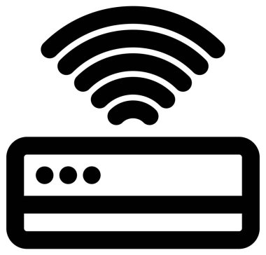 Beyaz arkaplanda radyo simgesi izole edildi 