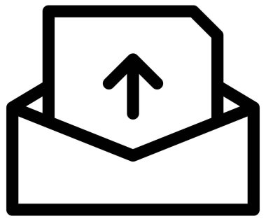 indirme ve zarf vektör simgesi