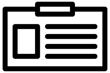 Beyaz üzerine basit ve minimalist haber ve gazetecilik vektör simgesi