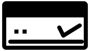 Kredi kartı vektör simgesi